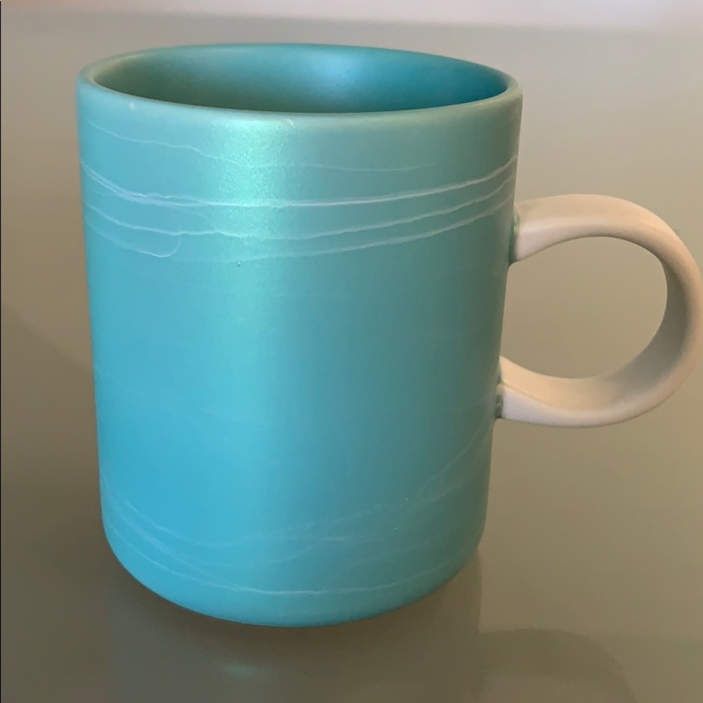 STARBUCKS SET OF 2 COFFEE MUGS AQUA PEARL POLISH - Picture 6 of 11